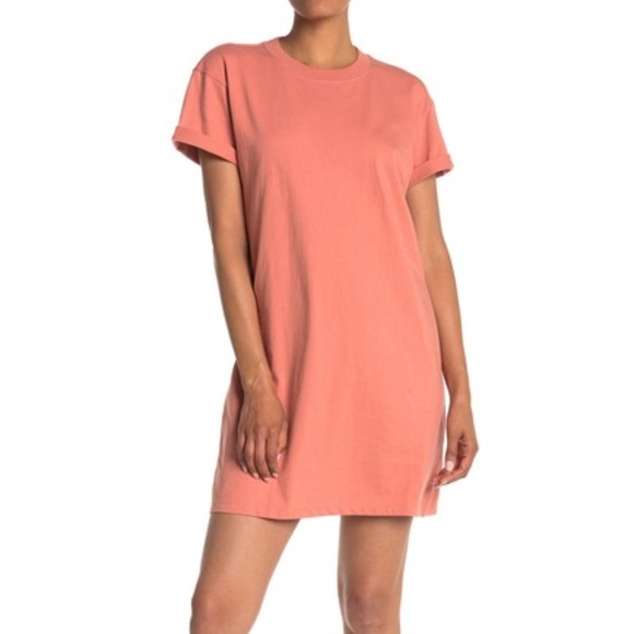 Madewell Dresses & Skirts - MADEWELL Tina Solid T-shirt Dress Dried Coral NWT